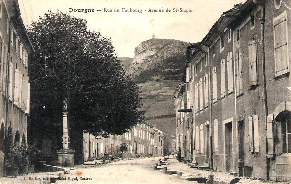 Dourgne (Tarn) CPA avenue du Faubourg