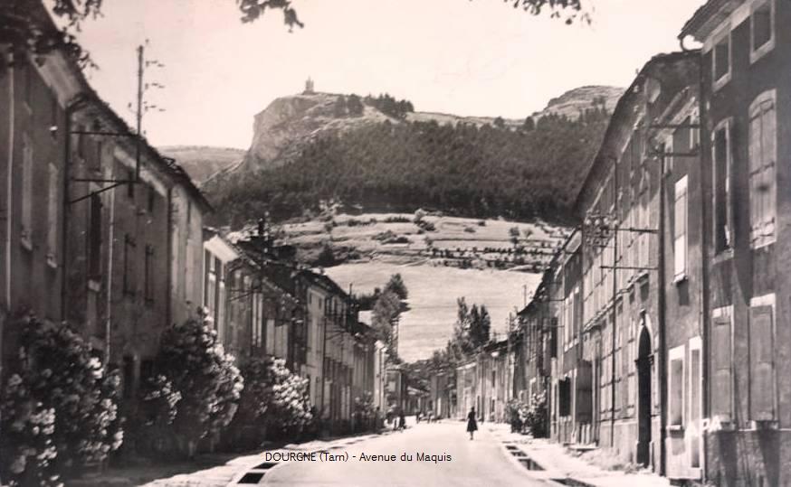 Dourgne (Tarn) CPA avenue du Maquis