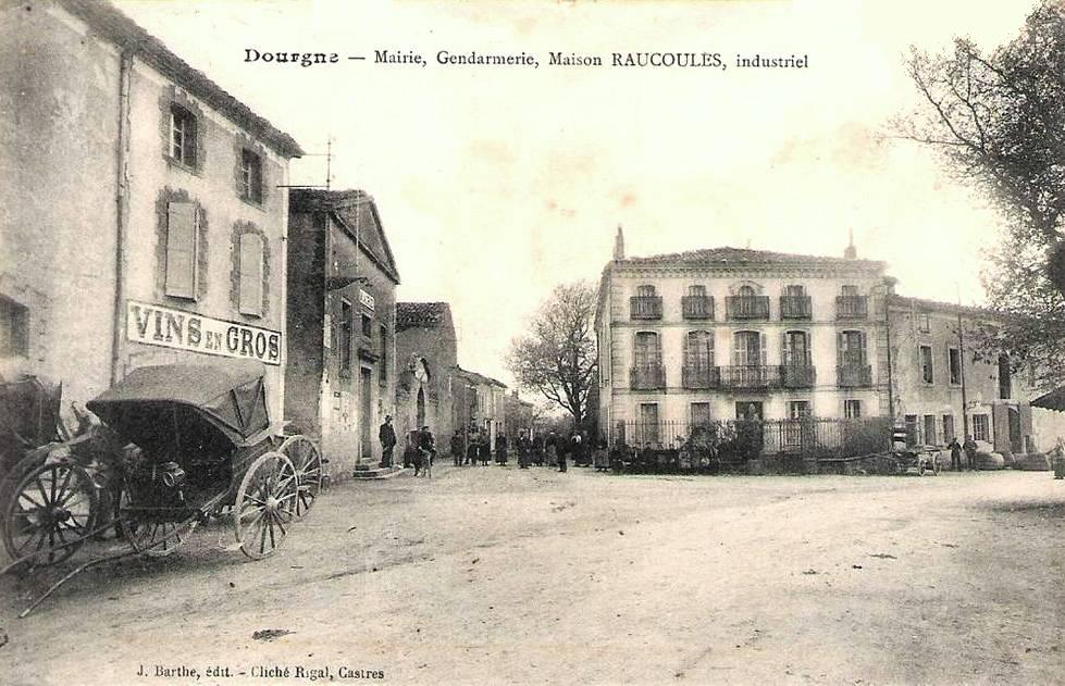 Dourgne (Tarn) CPA mairie et gendarmerie