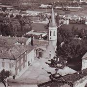 Dourgne (Tarn) CPA place de l'église