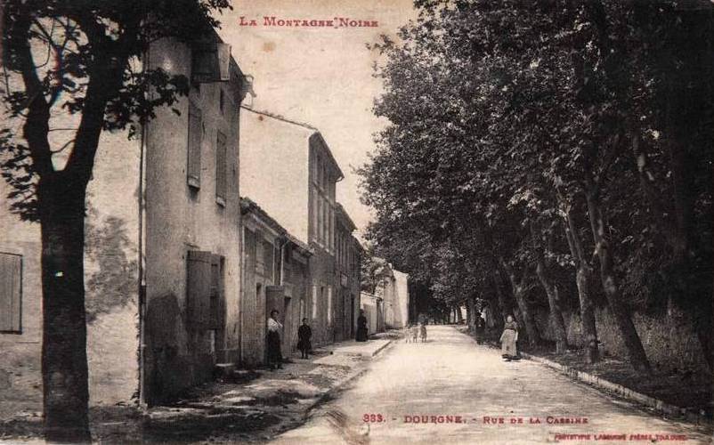 Dourgne (Tarn) CPA rue de la Cassine