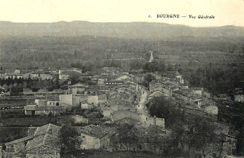 Dourgne (Tarn) CPA Vue générale