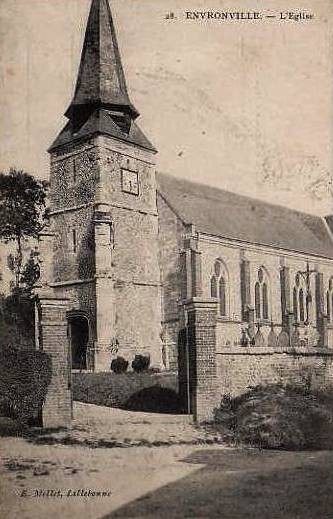 Envronville seine maritime l' eglise cpa