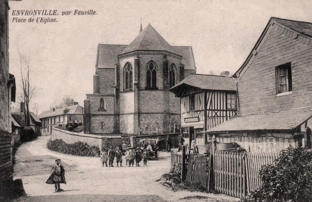 Envronville seine maritime l eglise cpa