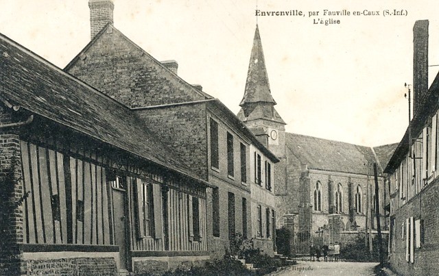 Envronville seine maritime l eglise cpa