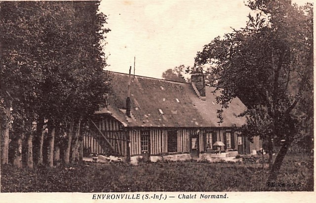 Envronville seine maritime un chalet cpa