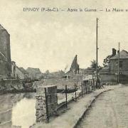 Epinoy pas de calais la mairie apres 1918 cpa