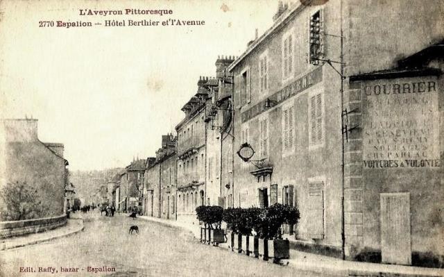 Espalion aveyron l hotel berthier cpa