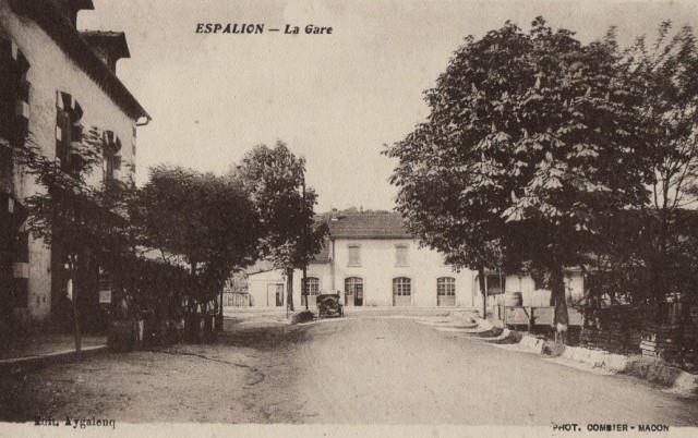 Espalion aveyron la gare cpa