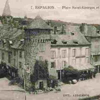 La place Saint Georges (cpa)