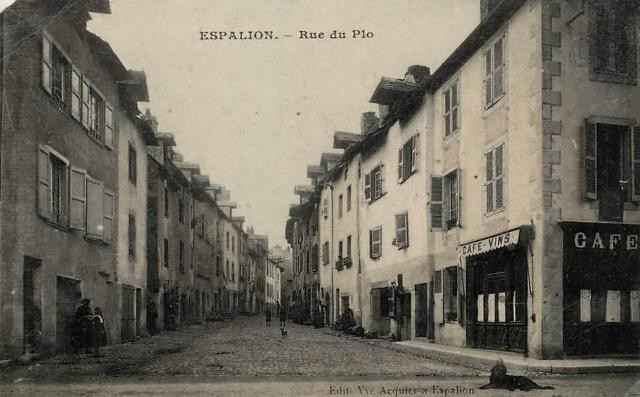 Espalion aveyron la ruee du plo en 1910 cpa