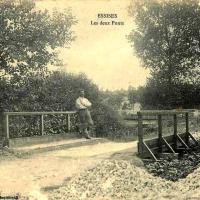 Essises (Aisne) CPA Les deux ponts en 1908