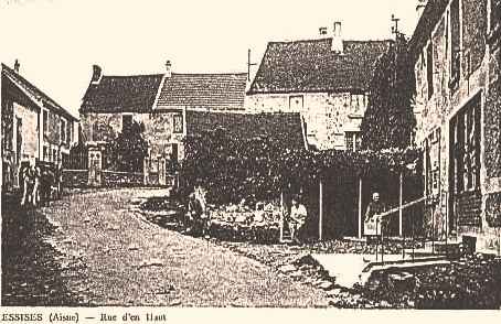 Essises (Aisne) CPA rue d'en-haut