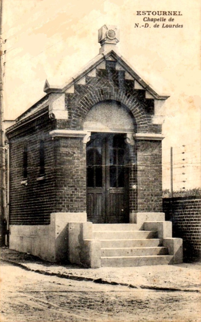 Estourmel 59 la chapelle notre dame de lourdes cpa