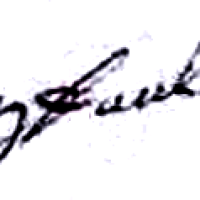 Faulques Jean (1691/1767), sa signature en 1750