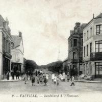 Fauville en caux seine maritime boulevard allaume cpa 