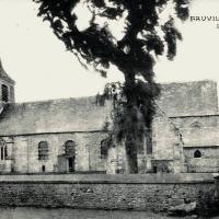 Fauville en caux seine maritime eglise cpa