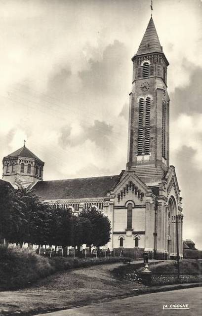 Fauville en caux seine maritime eglise cpa