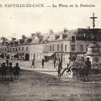 Fauville en caux seine maritime fontaine cpa