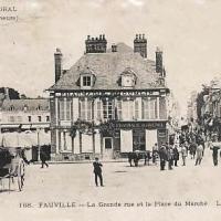 Fauville en caux seine maritime grande rue 1900 cpa