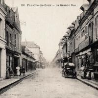 Fauville en caux seine maritime grande rue cpa