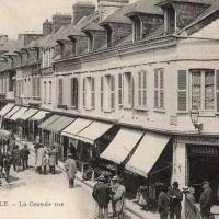 Fauville en caux seine maritime grande rue cpa