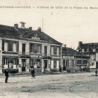 Fauville en caux seine maritime hotel de ville cpa