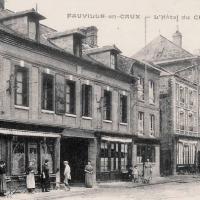 Fauville en caux seine maritime hotel du chemin de fer cpa