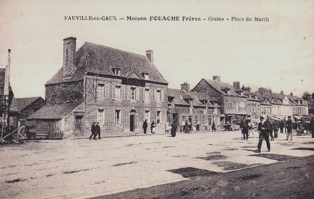 Fauville en caux seine maritime maison fouache cpa