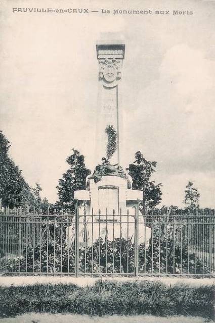 Fauville en caux seine maritime monument aux morts cpa