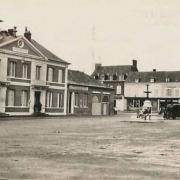 Fauville en caux seine maritime place vers 1950 cpa