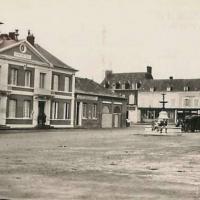 Fauville en caux seine maritime place vers 1950 cpa
