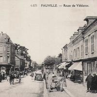 Fauville en caux seine maritime route de yebleron cpa
