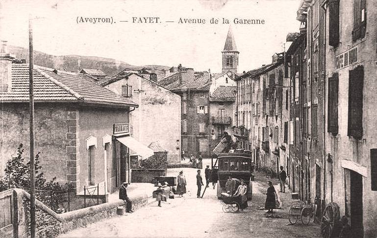 L' avenue de la garenne (cpa)
