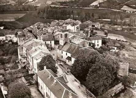 Fayet aveyron cpa vue aerienne