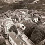 Fayet aveyron cpa vue aerienne