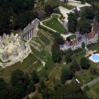 Fère-en-Tardenois (Aisne) le château, vue aérienne