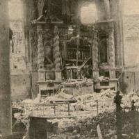 Fère-en-Tardenois (Aisne) CPA l'église, intérieur 14-18