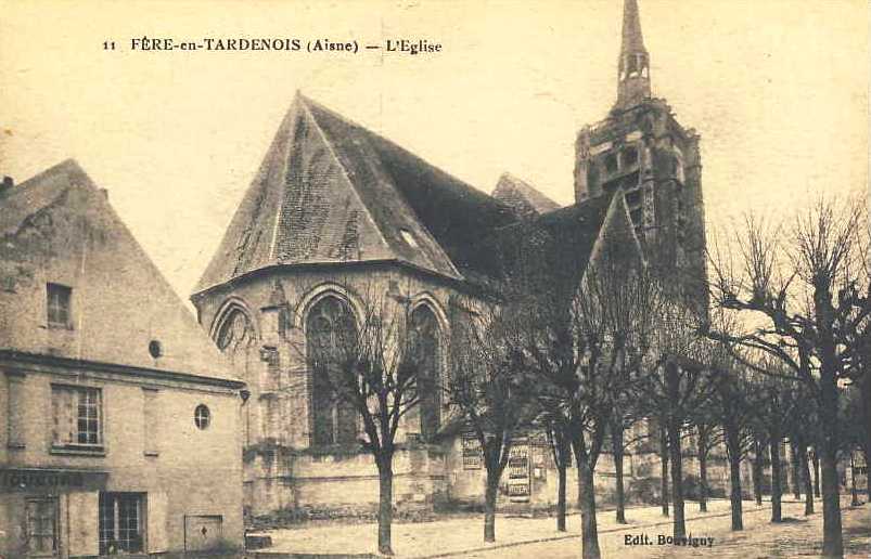 Fère-en-Tardenois (Aisne) CPA L'église Sainte Macre