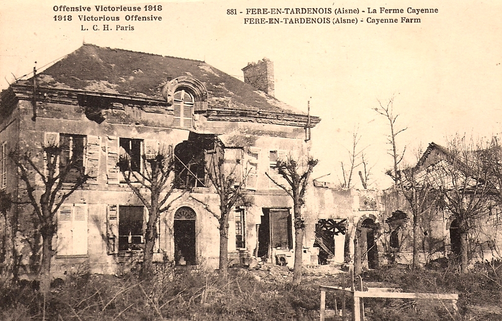 Fère-en-Tardenois (Aisne) CPA Ferme de Cayenne 14-18