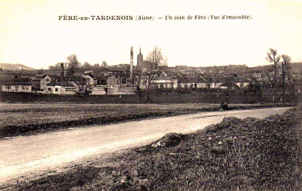 Fère-en-Tardenois (Aisne) CPA l'usine vue arrière