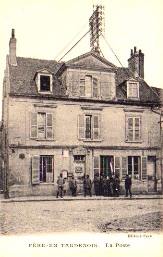 Fère-en-Tardenois (Aisne) CPA la poste