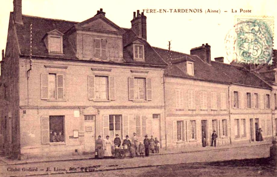 Fère-en-Tardenois (Aisne) CPA la poste