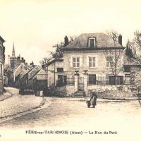 Fère-en-Tardenois (Aisne) CPA la rue du Pont