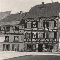 Ferrette 68 dans le village cpa