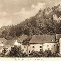 Ferrette 68 le chateau cpa