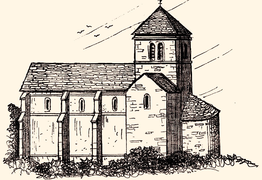 Fleurey-sur-Ouche (Côte d'Or) L'église du prieuré, reconstitution