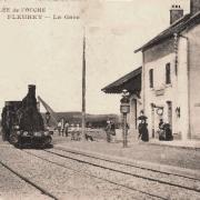 Fleurey-sur-Ouche (Côte d'Or) La gare CPA