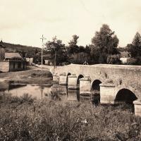 Le Castel et le pont CPA