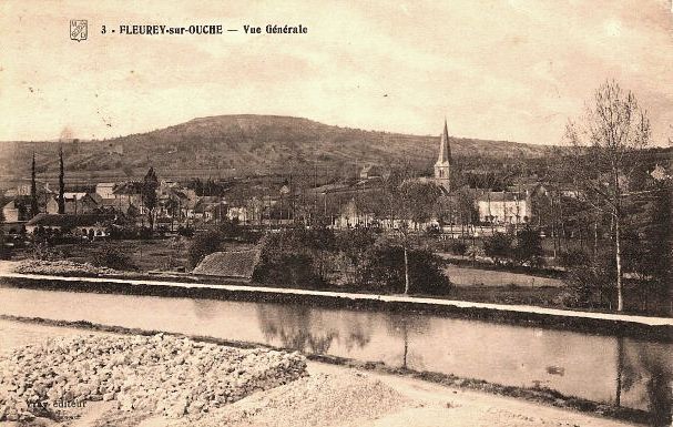 Fleurey-sur-Ouche (Côte d'Or) Vue générale CPA